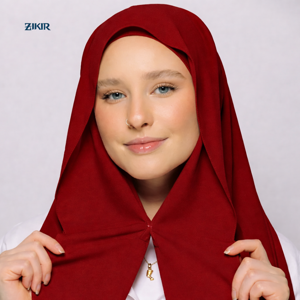 Instant Chiffon Hijab with Built-in Magnets