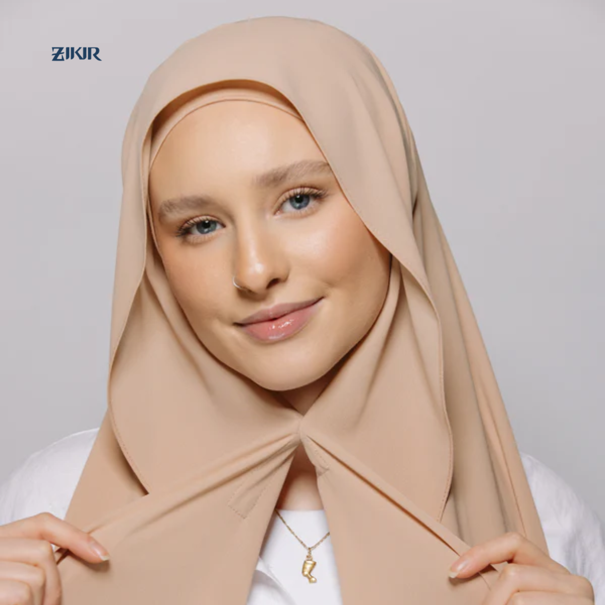 Instant Chiffon Hijab with Built-in Magnets
