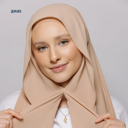 Instant Chiffon Hijab with Built-in Magnets
