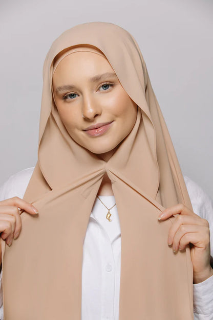 Instant Chiffon Hijab w/ Magnets - Zikr